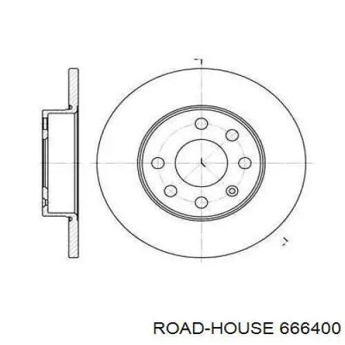 Передние тормозные диски 666400 Road House