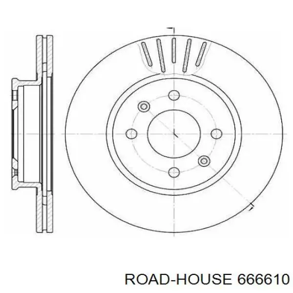 Передние тормозные диски 666610 Road House