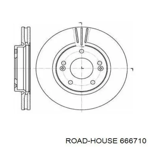 Передние тормозные диски 666710 Road House