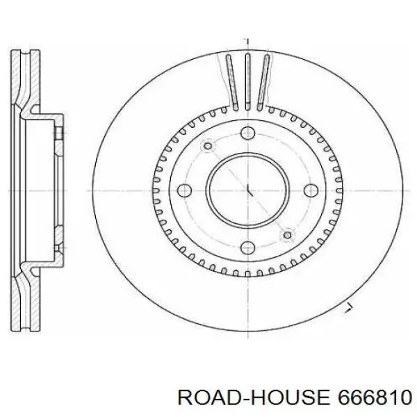 Передние тормозные диски 666810 Road House