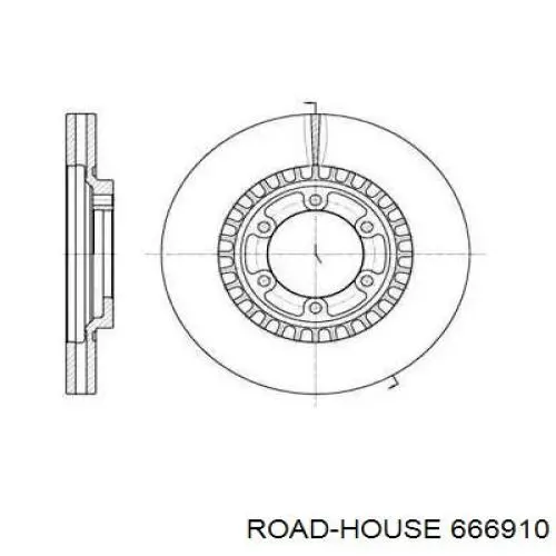 Передние тормозные диски 666910 Road House