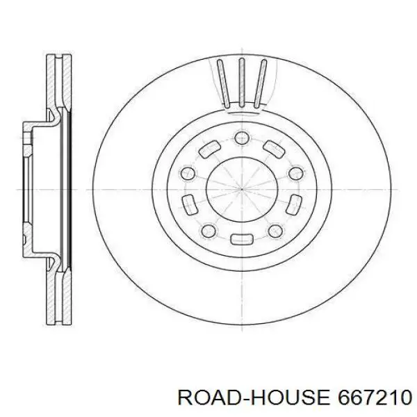 6672.10 Road House disco do freio dianteiro