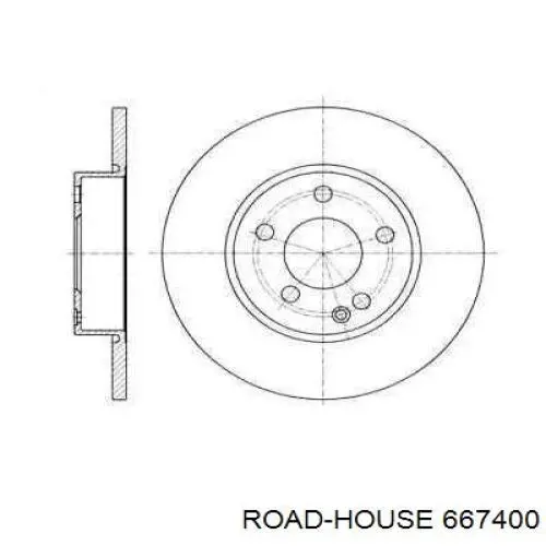 6674.00 Road House диск тормозной передний