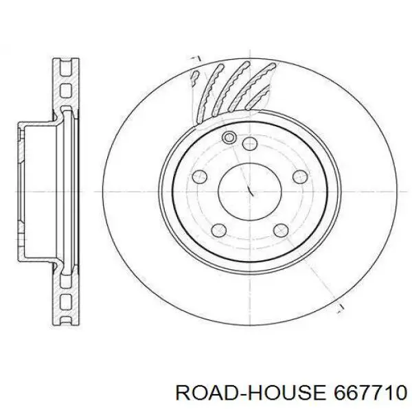 667710 Road House диск тормозной передний