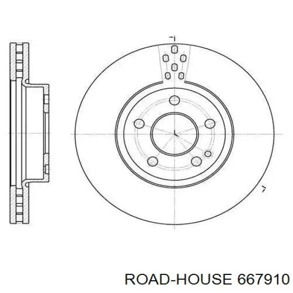 Передние тормозные диски 667910 Road House