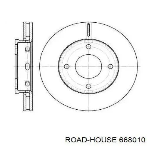 Передние тормозные диски 668010 Road House