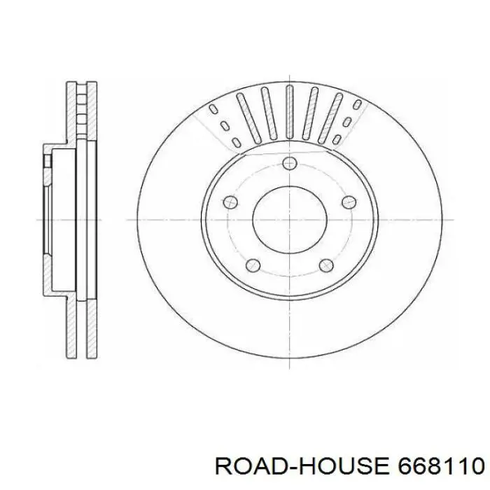 668110 Road House тормозные диски