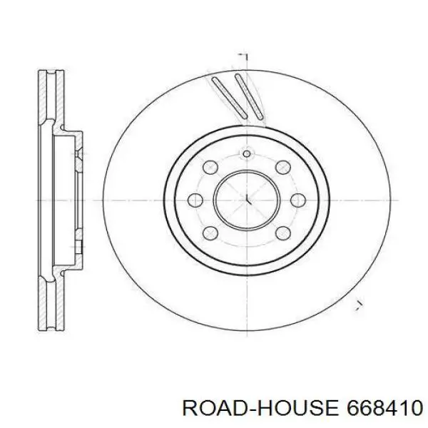668410 Road House диск тормозной передний