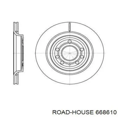 668610 Road House диск тормозной задний