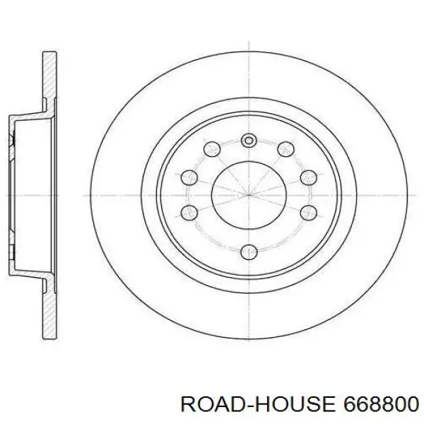 6688.00 Road House диск тормозной задний