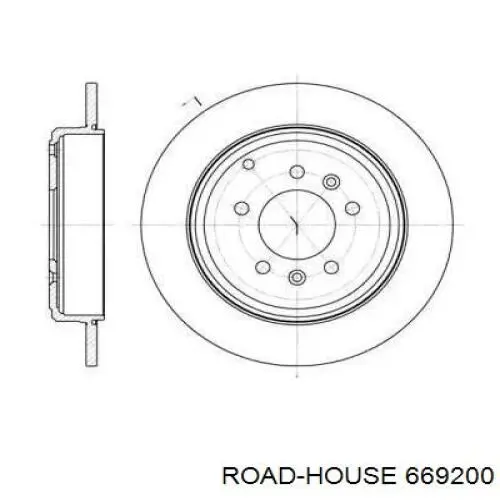 Тормозные диски 669200 Road House