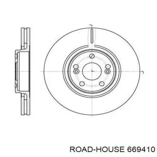 Передние тормозные диски 669410 Road House