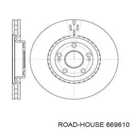 Передние тормозные диски 669610 Road House