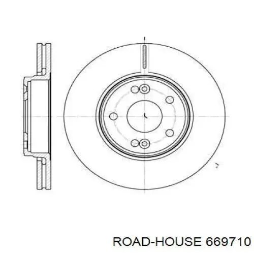 Передние тормозные диски 669710 Road House