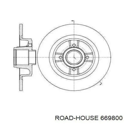 Тормозные диски 669800 Road House