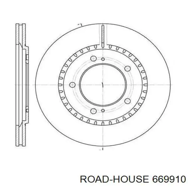 669910 Road House диск тормозной передний
