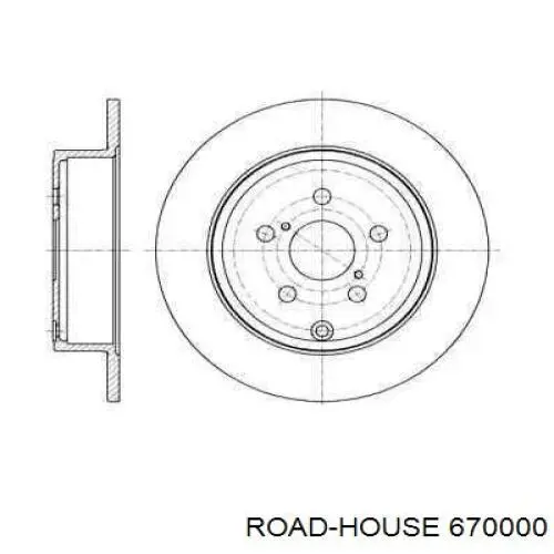 Тормозные диски 670000 Road House