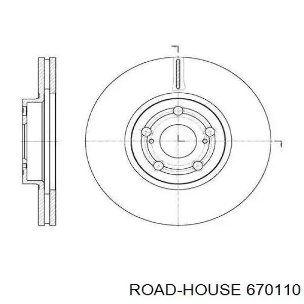 Передние тормозные диски 670110 Road House