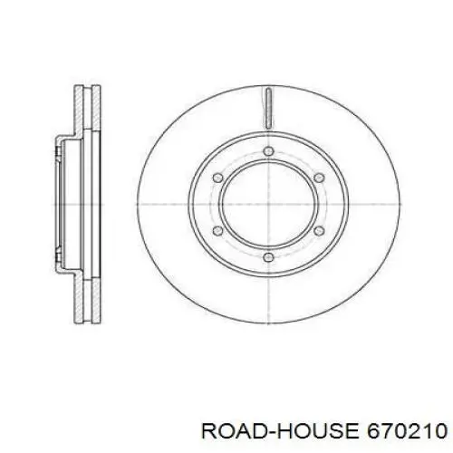 Передние тормозные диски 670210 Road House