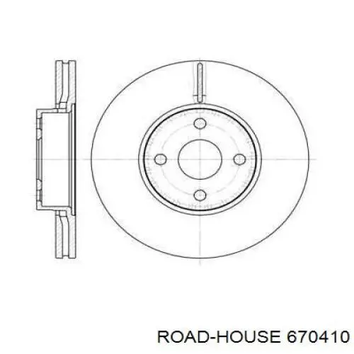 Передние тормозные диски 670410 Road House