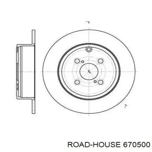 Тормозные диски 670500 Road House