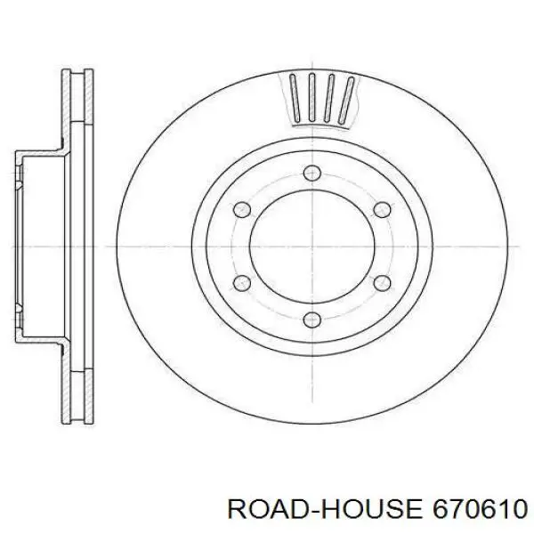 6706.10 Road House передние тормозные диски