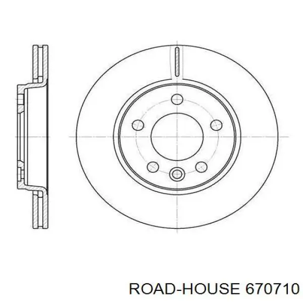 Тормозные диски 670710 Road House