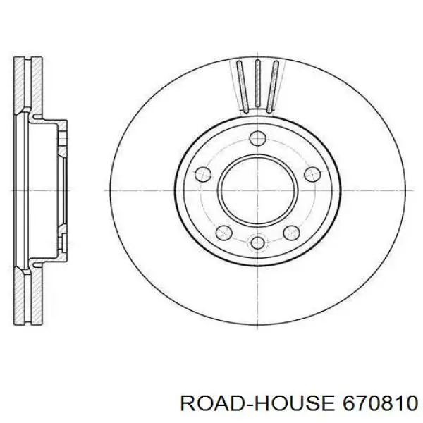 6708.10 Road House передние тормозные диски