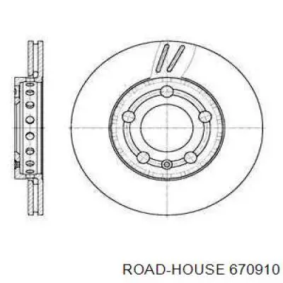 Передние тормозные диски 670910 Road House