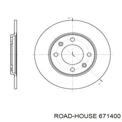 Тормозные диски 671400 Road House