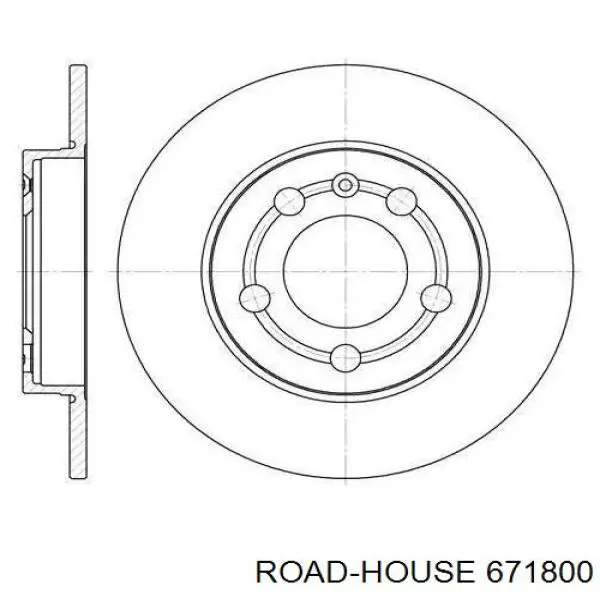 Тормозные диски 671800 Road House