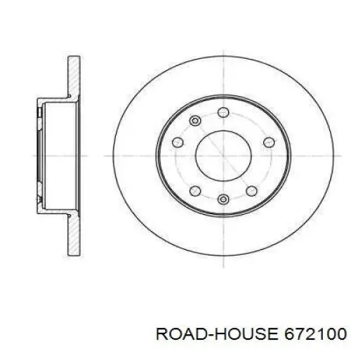 Передние тормозные диски 672100 Road House