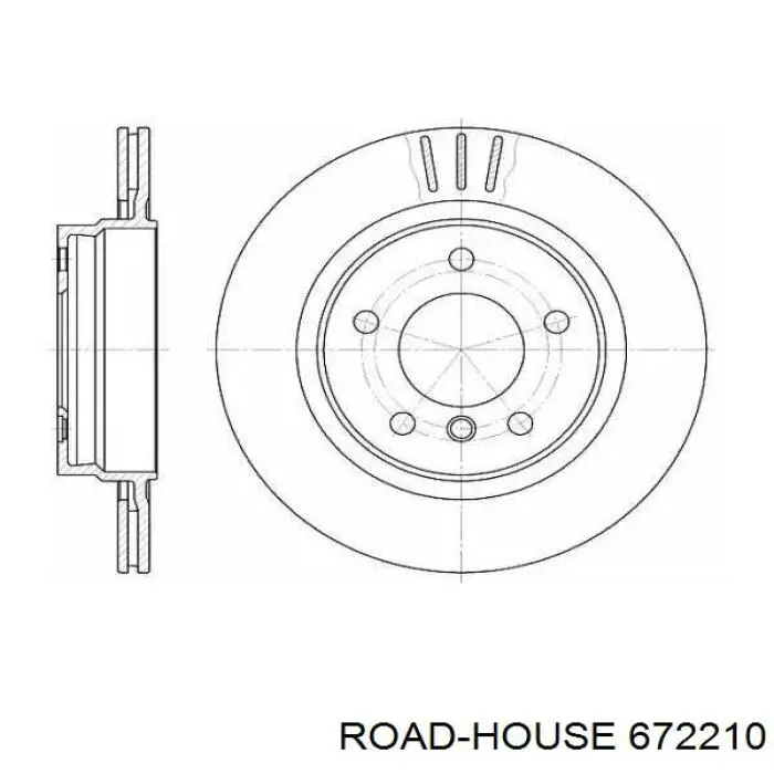 Тормозные диски 672210 Road House