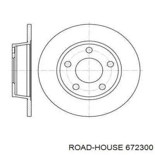 6723.00 Road House disco do freio traseiro