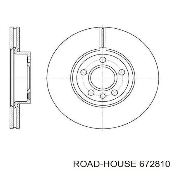 6728.10 Road House диск тормозной передний