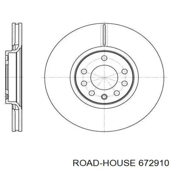 Передние тормозные диски 672910 Road House