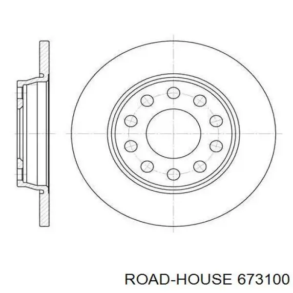 Тормозные диски 673100 Road House