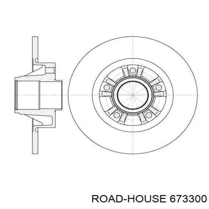 Тормозные диски 673300 Road House