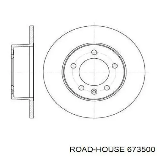 Тормозные диски 673500 Road House