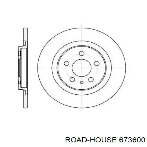 Тормозные диски 673600 Road House