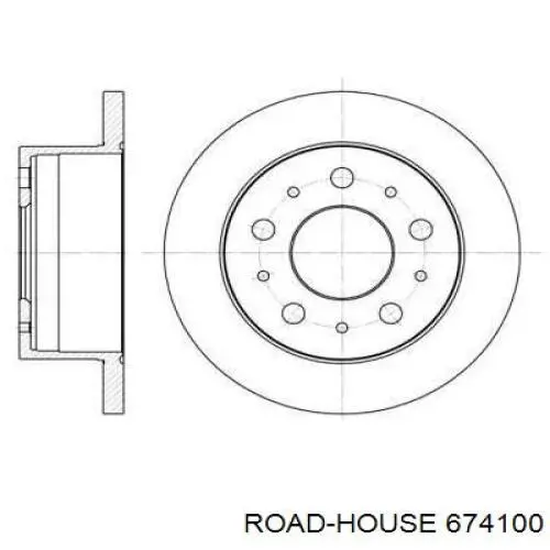 674100 Road House disco do freio traseiro