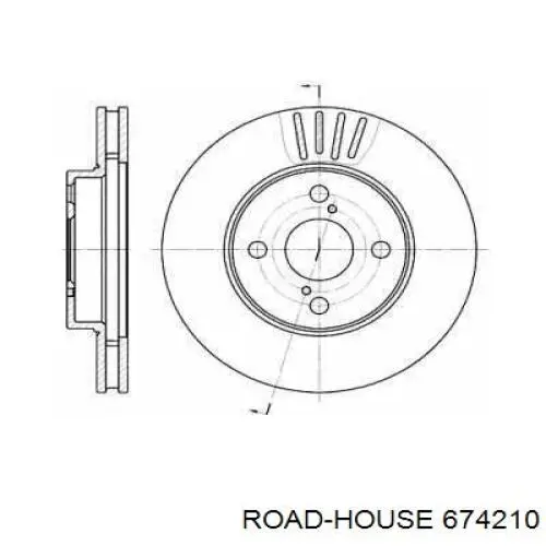 Передние тормозные диски 674210 Road House