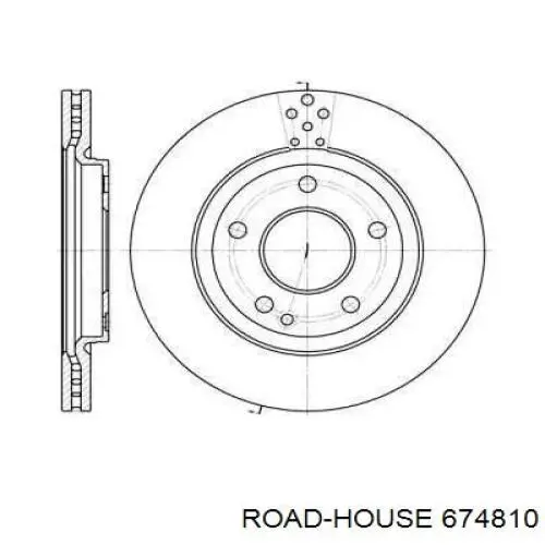 6748.10 Road House disco do freio dianteiro