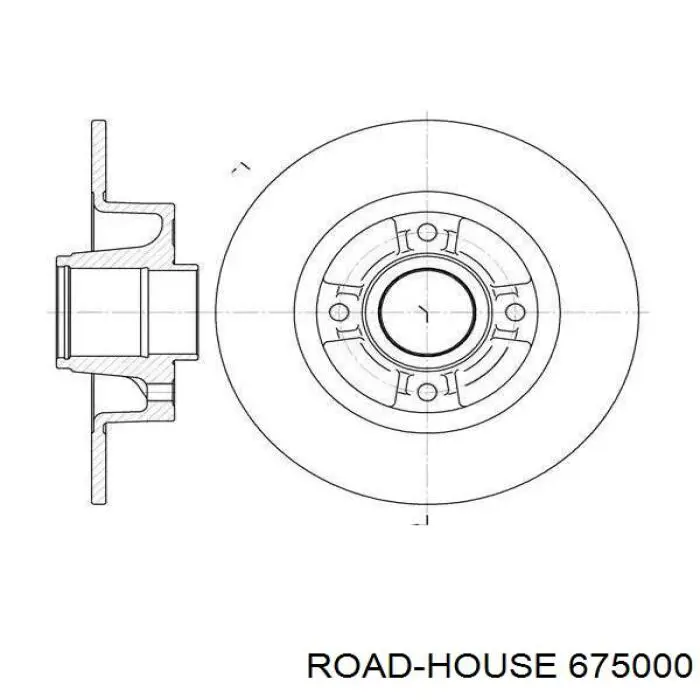 6750.00 Road House диск тормозной задний
