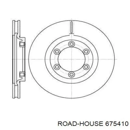 Передние тормозные диски 675410 Road House