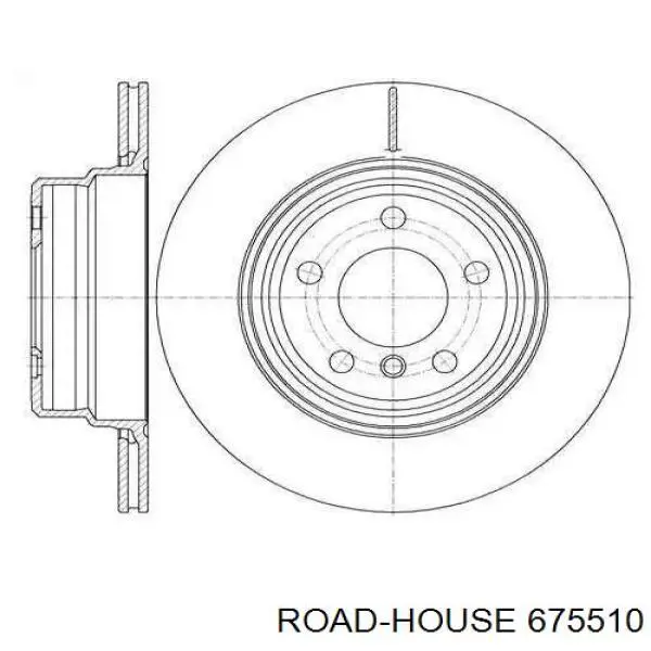 675510 Road House disco do freio traseiro