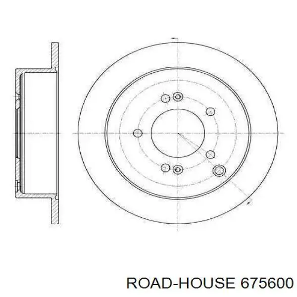 6756.00 Road House диск тормозной задний