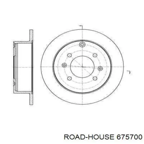 675700 Road House тормозные диски