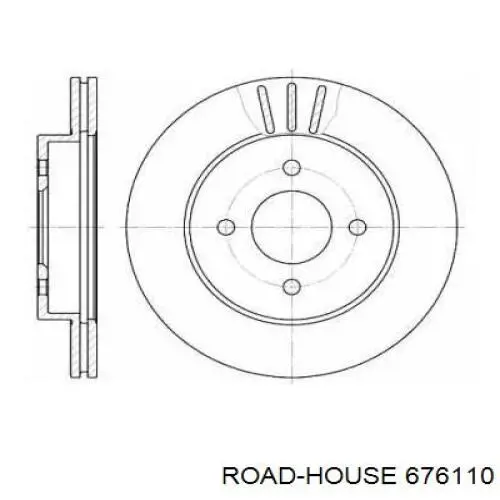 Передние тормозные диски 676110 Road House