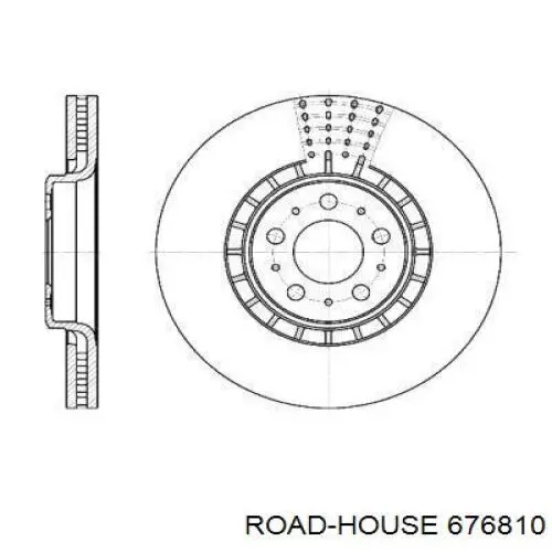 Передние тормозные диски 676810 Road House